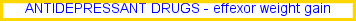 effexor weight gain, antidepressant